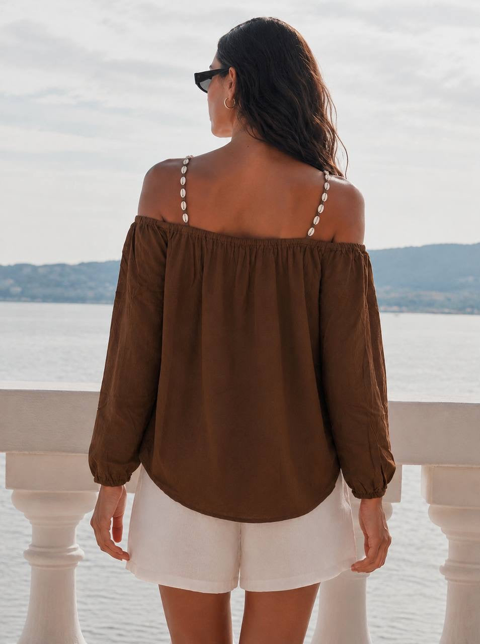 Zenda Blouse | Brown
