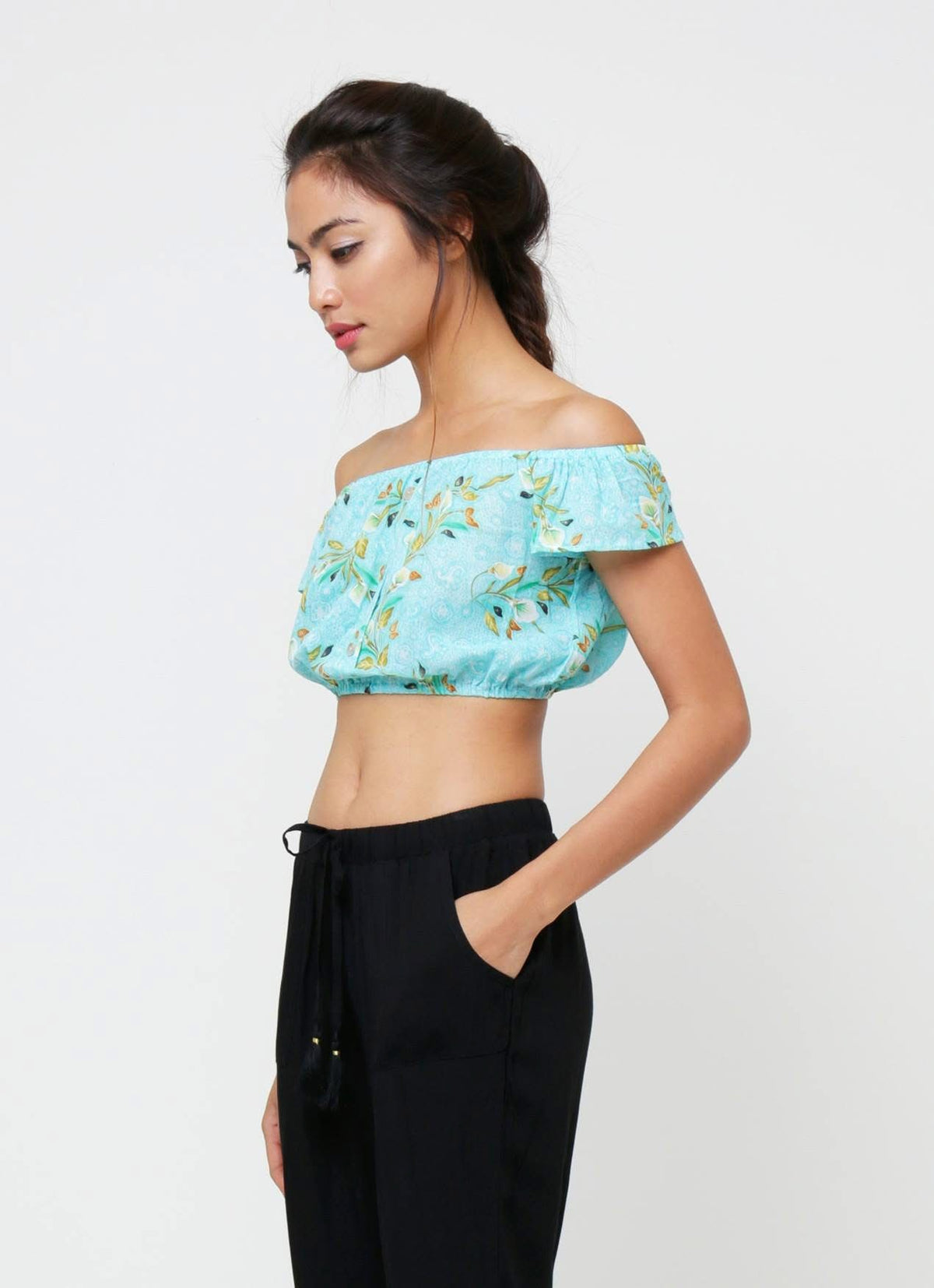 Cara Crop Batik | Blue