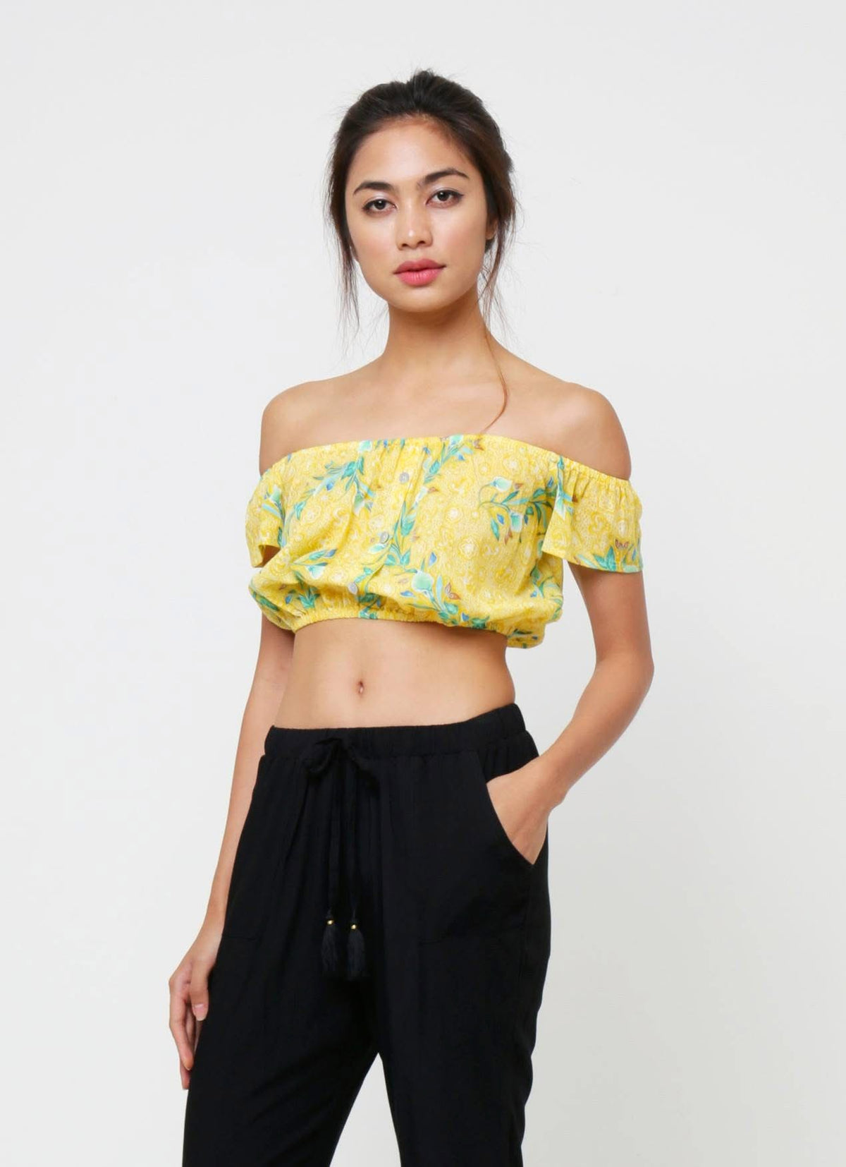 Cara Crop Batik | Yellow