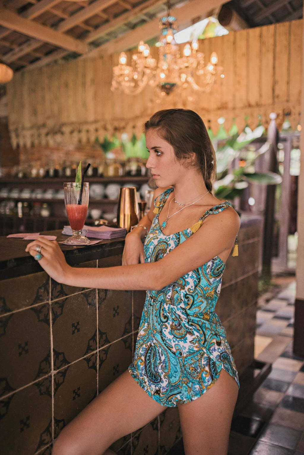 Anja Playsuit | Turquoise