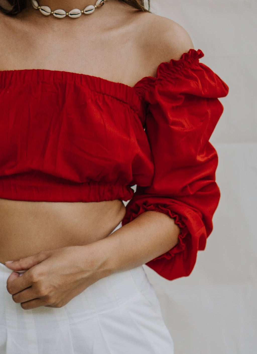 Lola Crop Top | Red