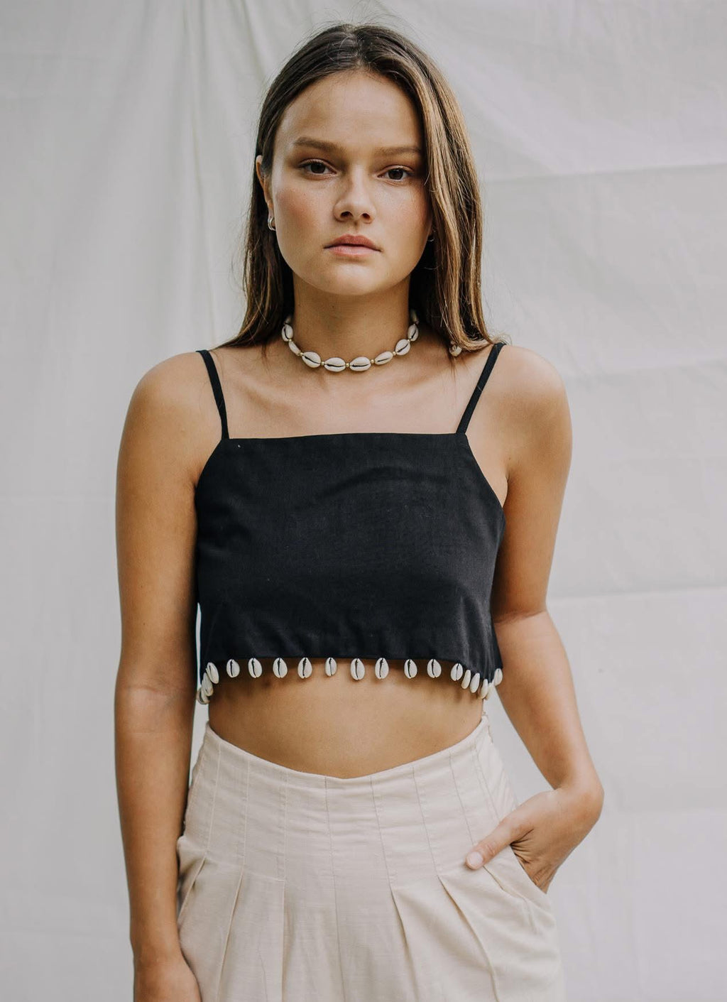 Cowrie Top | Black