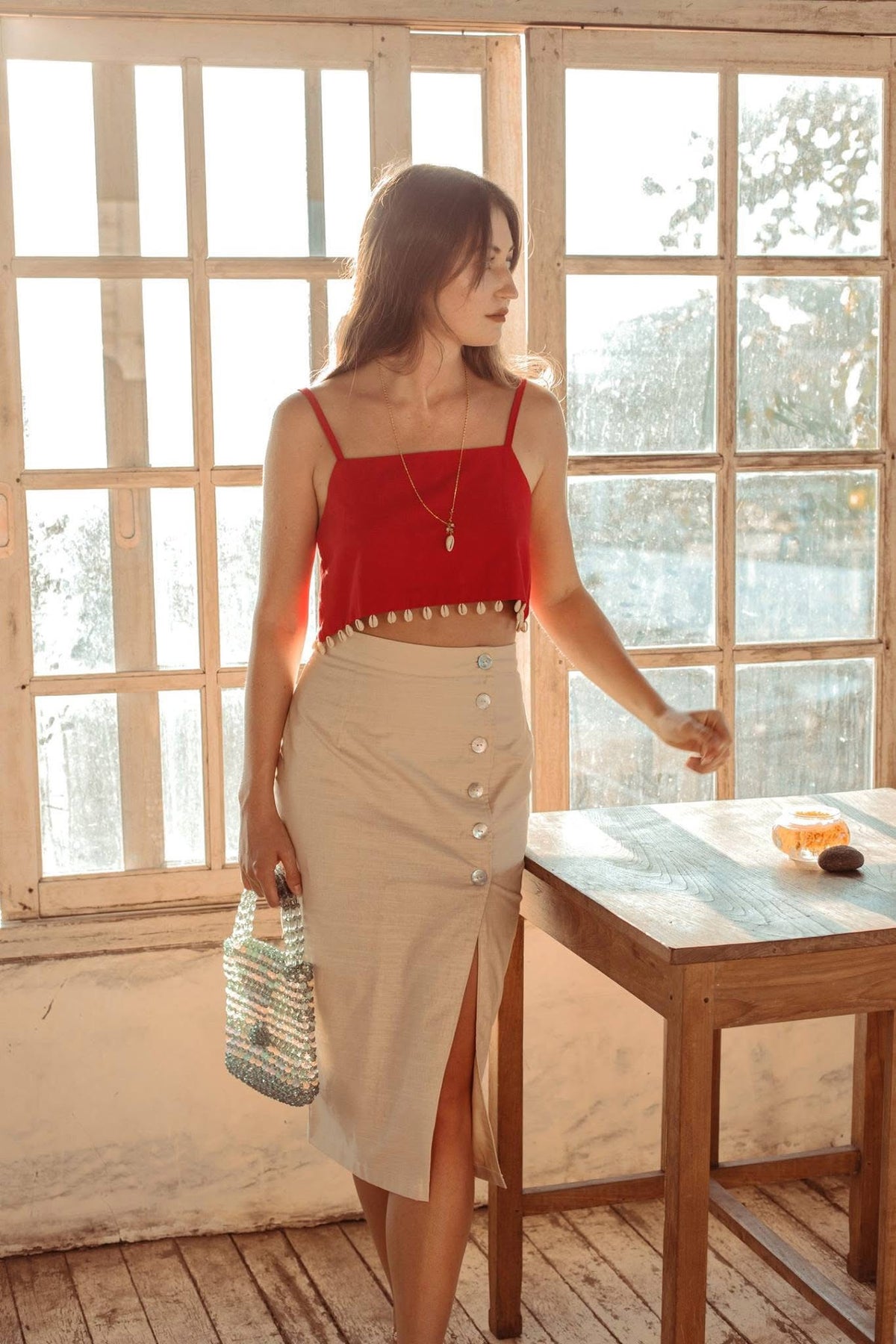 Cowrie Top | Red