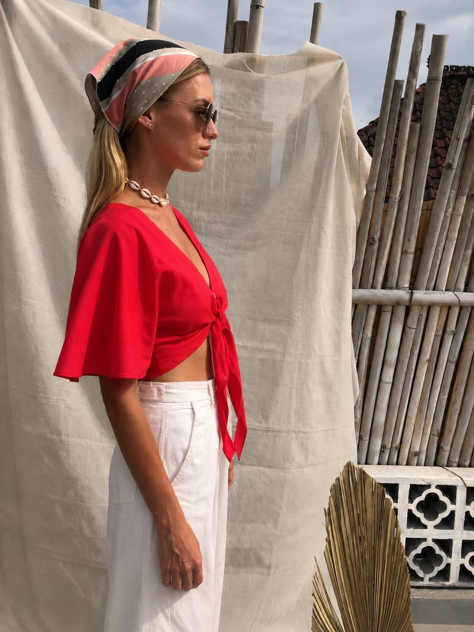 Rosa Top | Plain Red