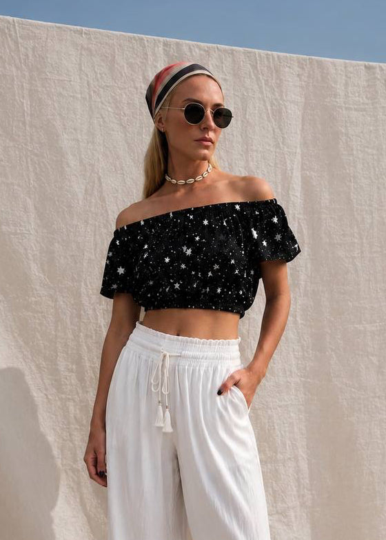 Cara Crop Stars | Black