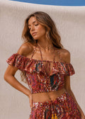 Freja Ruffle Top | Pink