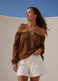 Zenda Blouse | Brown