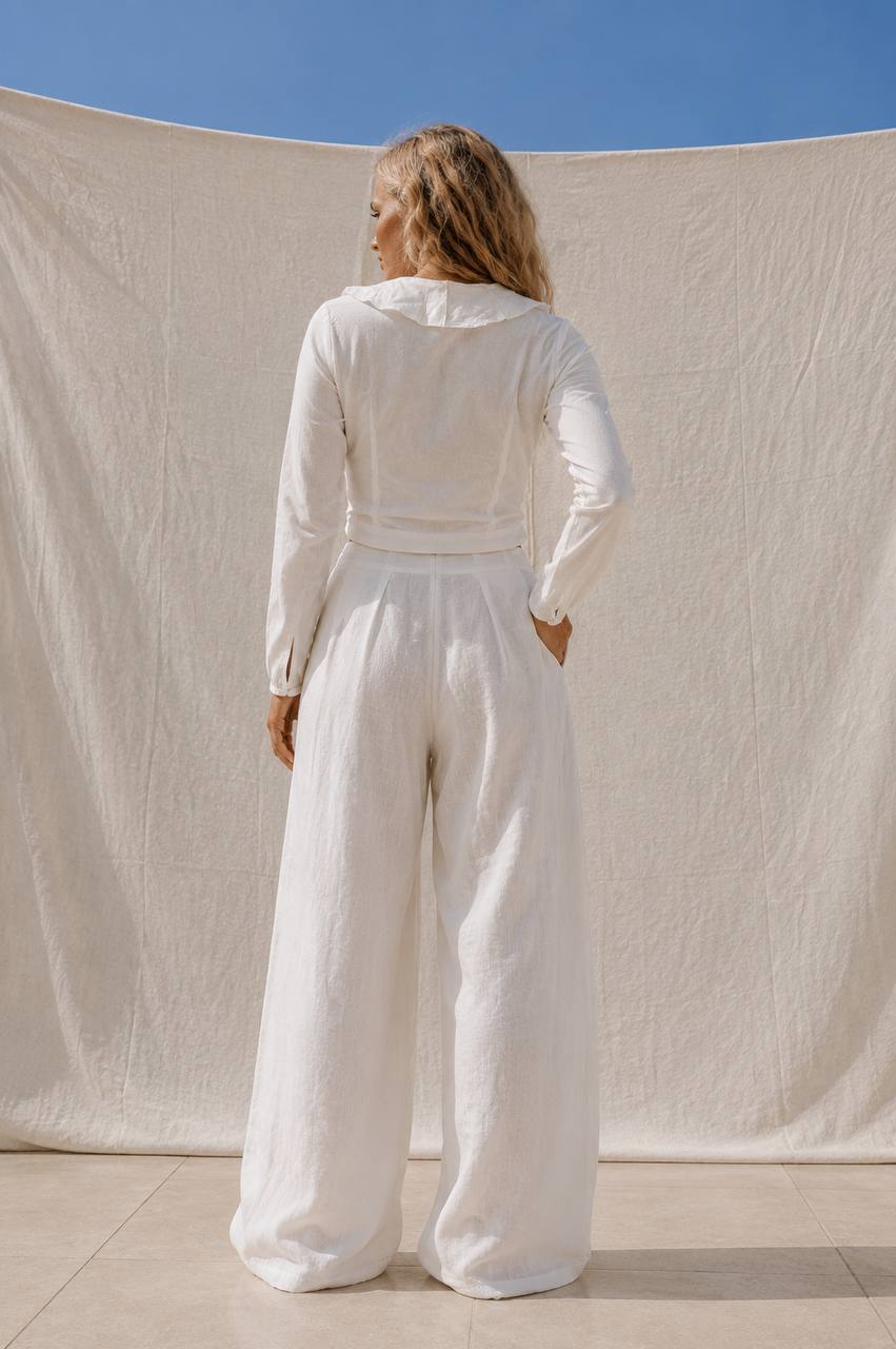 Peony Blouse  | White