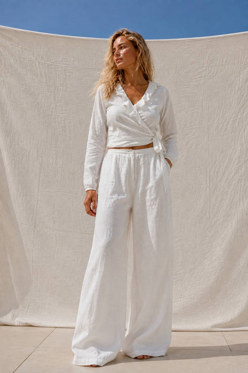 Peony Blouse  | White