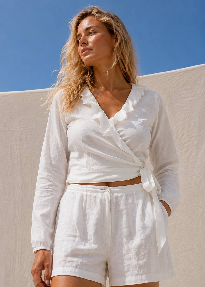 Peony Blouse  | White