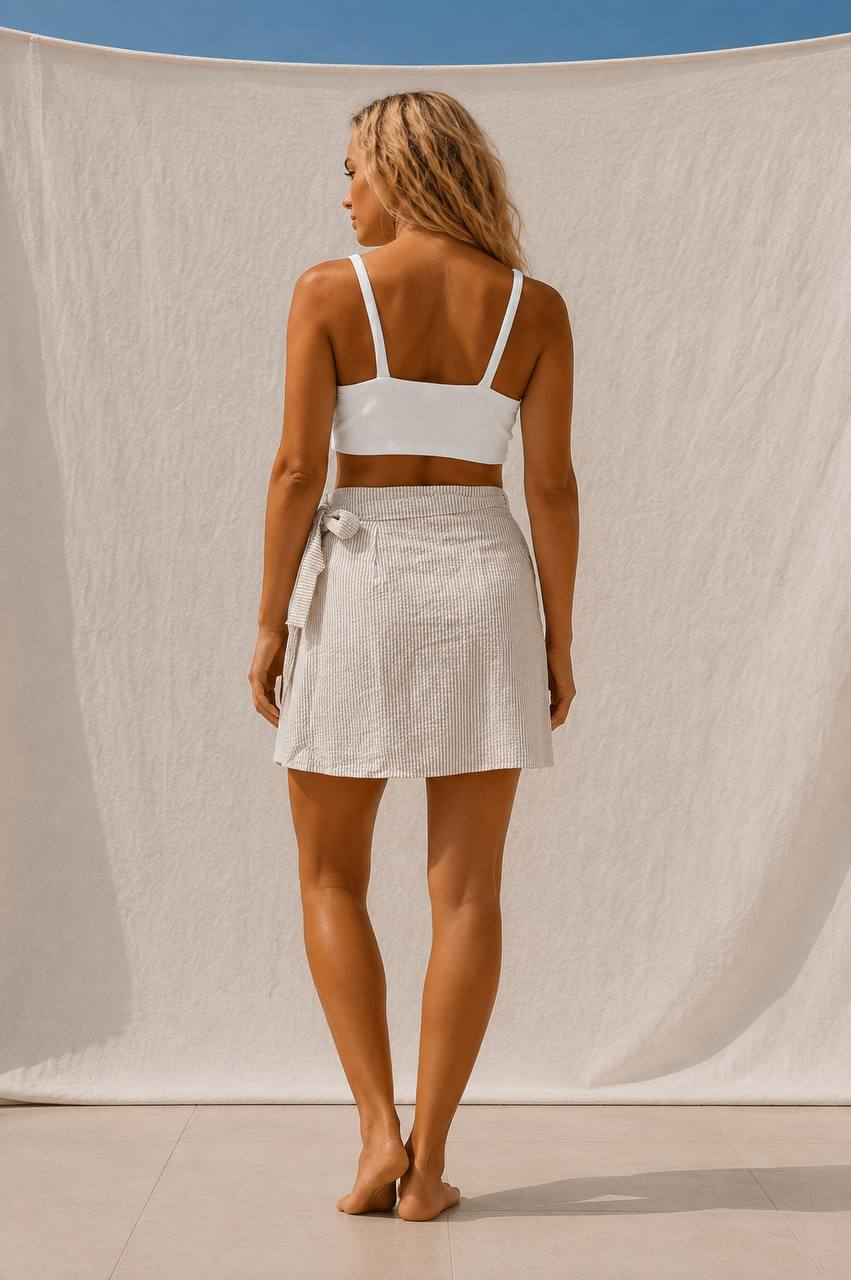 Wrap Skirt | Stripe