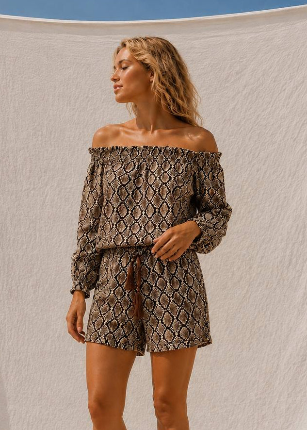 Elica Jumpsuit | Snake Print